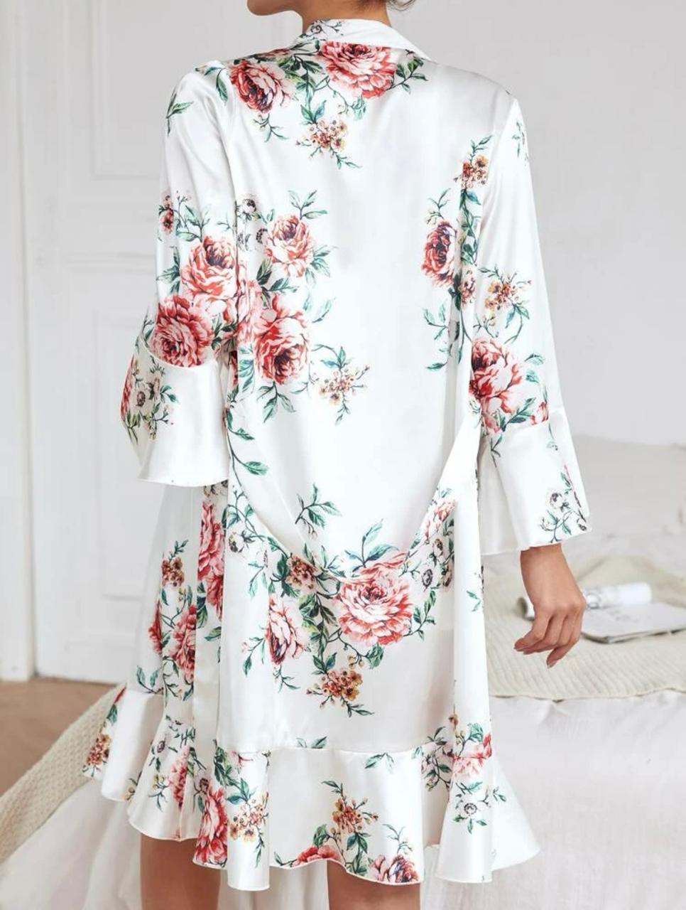 Pijama Floral Talle Medio